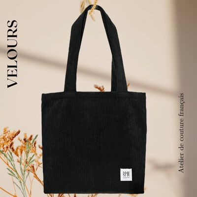 Sac en velours | Noir