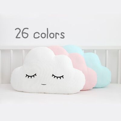 Cuscino nuvola - 26 varianti di colore - 3 opzioni per il viso