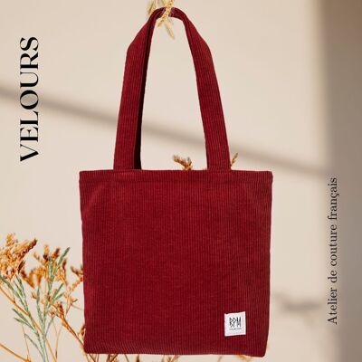 Sac en velours | Rouge