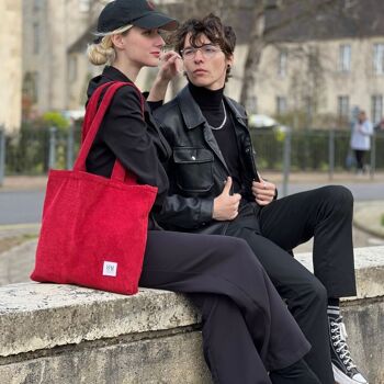 Sac en velours | Rouge 2