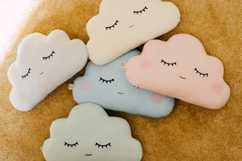 Petit oreiller nuage - 16 variations de couleurs - 4 options de visage 5