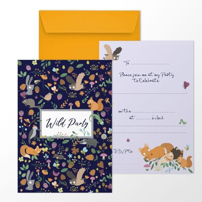 Woodland Wonderland Party Invitations