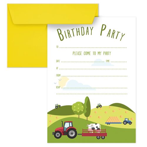 Bramble Hill Farm Party Invitations