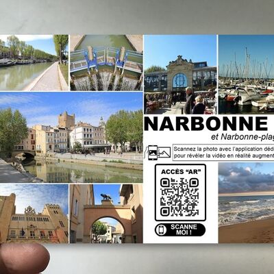 Karte von Narbonne in „AR“ Augmented Reality (Multiview-Modell 1)