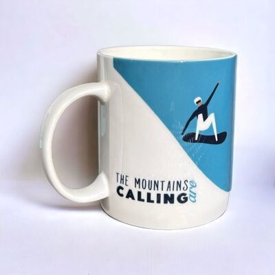 Les montagnes appellent le snowboard 425 ml Mug