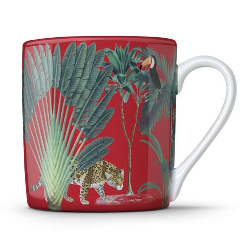 Darwin's Menagerie Red 350ml Mug