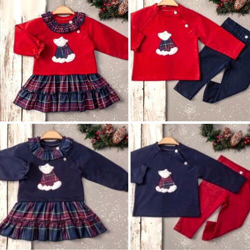 A Pack of Four Sizes 100% Cotton New Year Embrodried "Lucky Red-Polar Bear" Set
