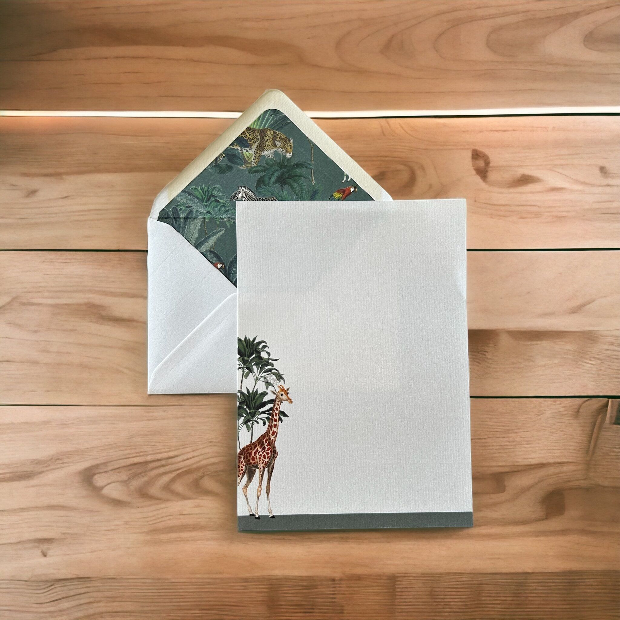 Compendio della carta da lettere della grande giraffa del serraglio di Darwin