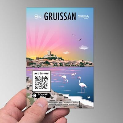 Map of Gruissan in “AR” augmented reality (model illustration 1)