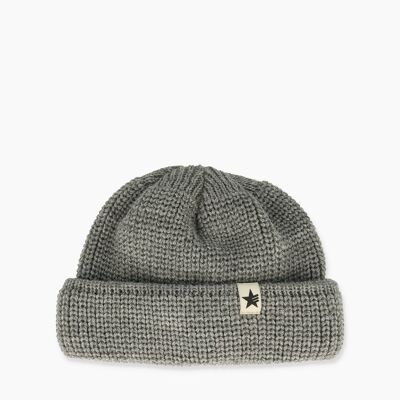 Short Sailor Beanie Hellgrau