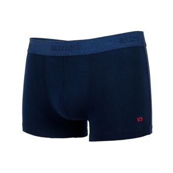 Boxer en coton biologique - Bleu Marine 1