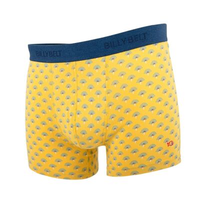 Boxer amarillo moderna de algodón orgánico