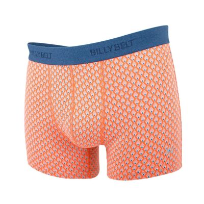Organic cotton boxer shorts - Orange Aztec