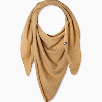 Maya Triangle Scarf Mustard Yellow Brown