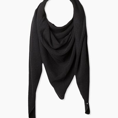 Zoe Triangle Scarf Black