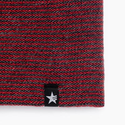 LINEA BEANIE ANTHRACITE RED
