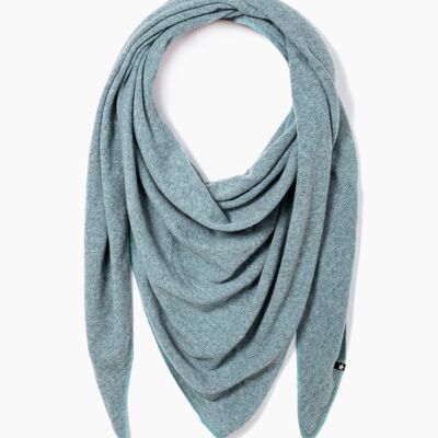 MAYA SCARF TURQUOISE SLATE GRAY