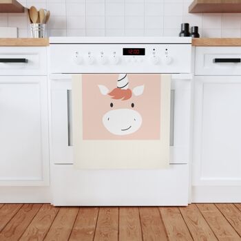 Cadeau mignon de torchon de cuisine de licorne pour Noël ou un anniversaire, soyez cette licorne 9