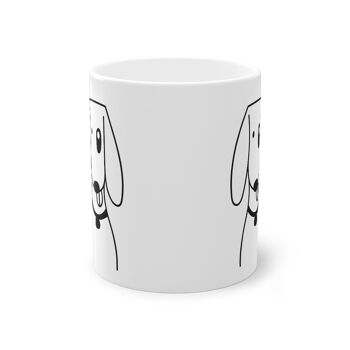Tasse mignonne de chien Foxhund, blanc, 325 ml / 11 oz Tasse à café, tasse à thé pour enfants, enfants, tasse de chiots pour les amoureux des chiens, propriétaires de chiens 4