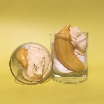 Bougie Parfumée Gourmande - Mousse à la banane