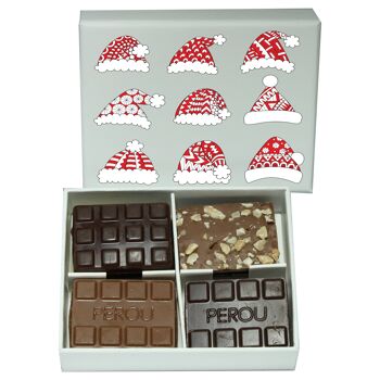 Coffret 12 chocolats BONNETS de NOEL