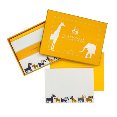 Ensemble de cartes de notes pour chiens