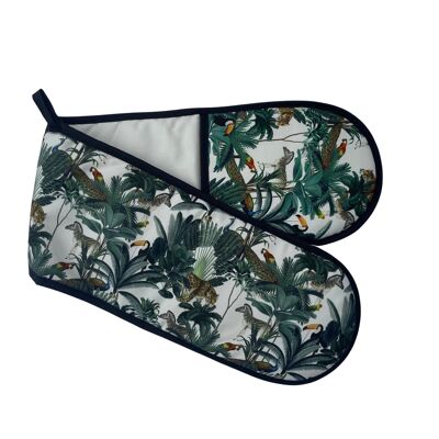 Darwin's Menagerie Ecru Double Oven Glove