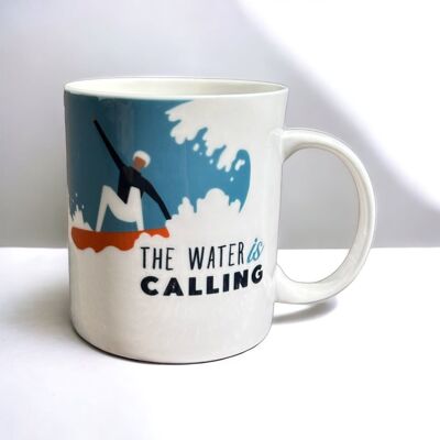 Taza The Water is Calling Surfing 425ml
