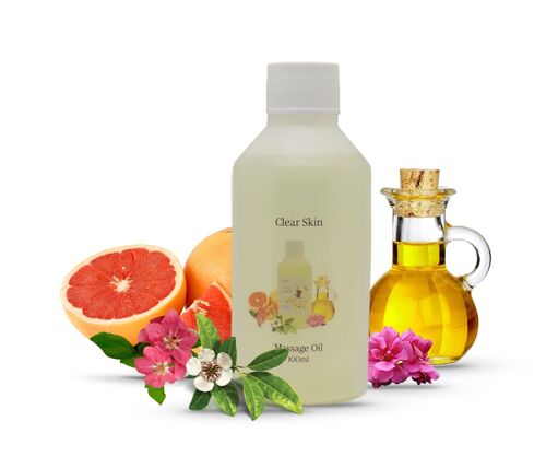 Clear Skin - Massage Oil - 100ml Bottle
