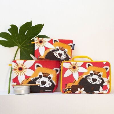 Pack de voyage - vanity, trousse de toilette Panda Roux