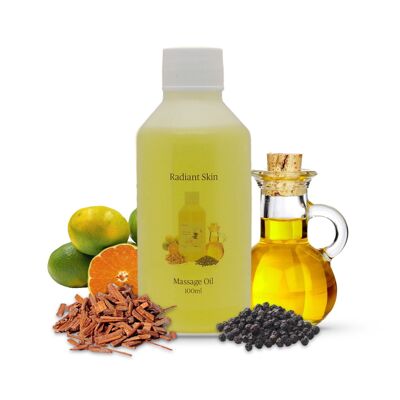 Strahlende Haut – Massage- und Badeöl – 100-ml-Flasche