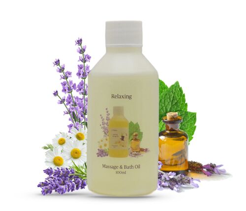 Relaxing Aromatherapy Massage and Bath Oil - 100ml Bottle