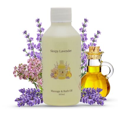 Sleepy Lavender Aromatherapy Massage and Bath Oil
