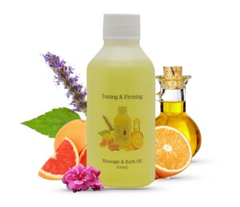 Tonifiant et Raffermissant - Huile de Massage et de Bain Aromathérapie - 100 ml 1