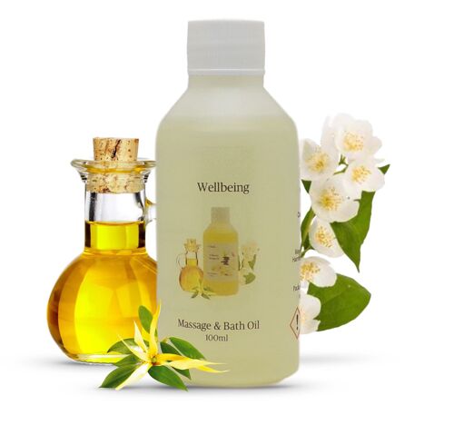 Wellbeing - Aromatherapy Massage and Bath Oil - 100ml Bottle