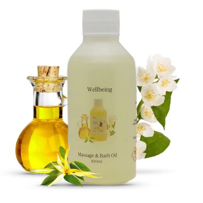 Wellbeing – Aromatherapie-Massage- und Badeöl – 100-ml-Flasche