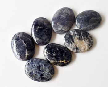 Polished Iolite Palm Stones, Natural Pocket Stones 3