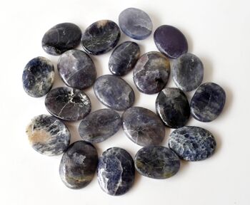 Polished Iolite Palm Stones, Natural Pocket Stones 7