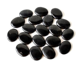 Polished Black Obsidian Palm Stone, Pocket Stone 9