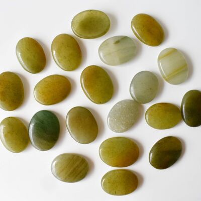 Polished Green Aventurine Palm Stone, Pocket Stone