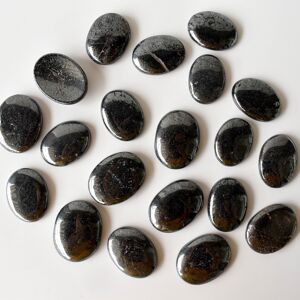 Polished Hematite Palm Stone, Pocket Stone