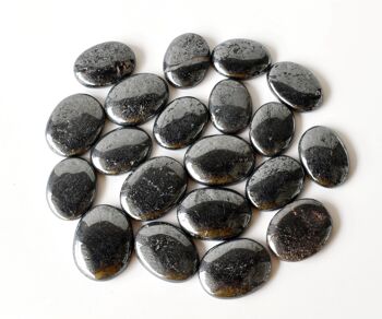 Polished Hematite Palm Stone, Pocket Stone 5
