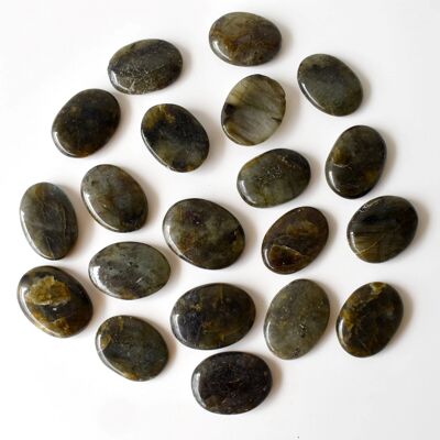 Polished Labradorite Palm Stone, Pocket Stone