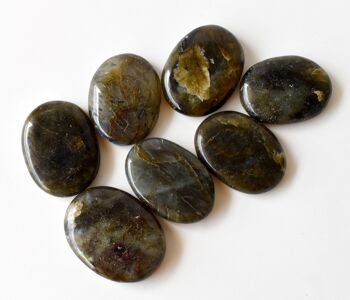Polished Labradorite Palm Stone, Pocket Stone 3