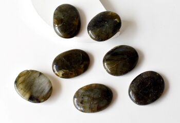 Polished Labradorite Palm Stone, Pocket Stone 5