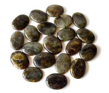Polished Labradorite Palm Stone, Pocket Stone 9