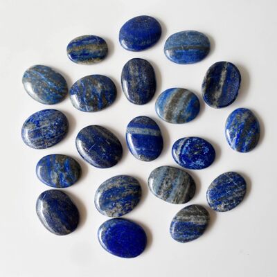 Polierter Lapislazuli-Palmenstein, Lapislazuli-Taschenstein