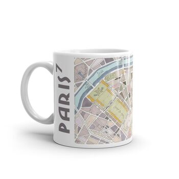 Mug illustré Plan du 7ème arrondissement de PARIS 1