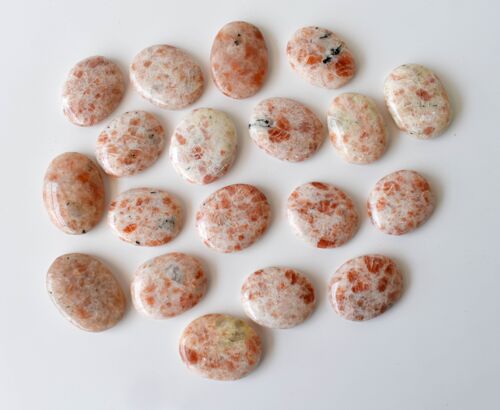 Polished Sunstone Palm Stone, Sunstone Pocket Crystal