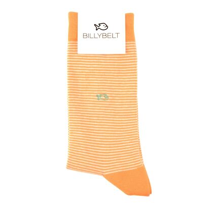 Orange gestreifte Socken